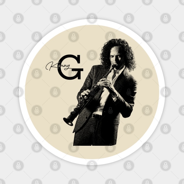 Retro 90s Kenny G Magnet by GekNdangSugih